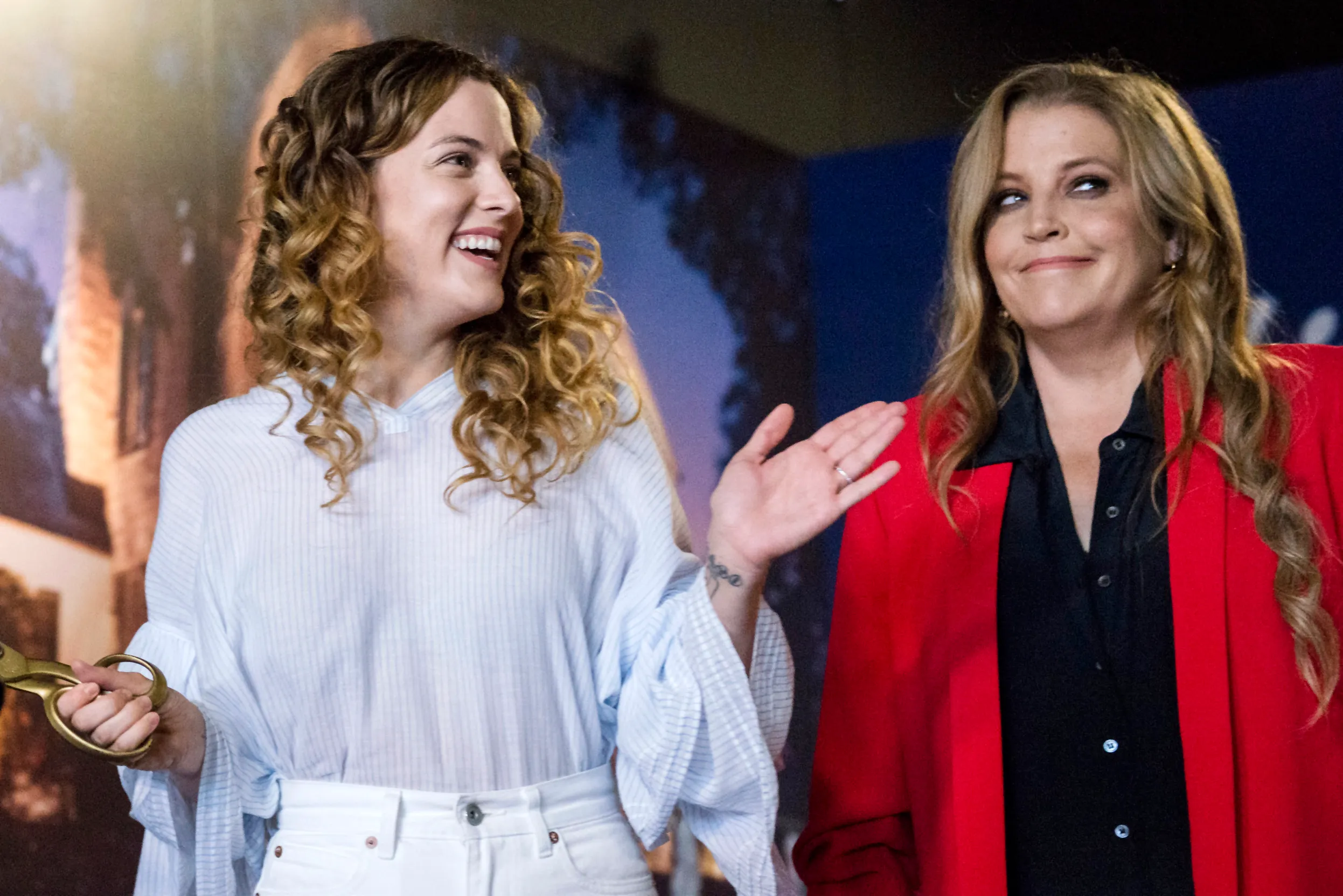 Lisa Marie Presley and Riley Keough at Graceland